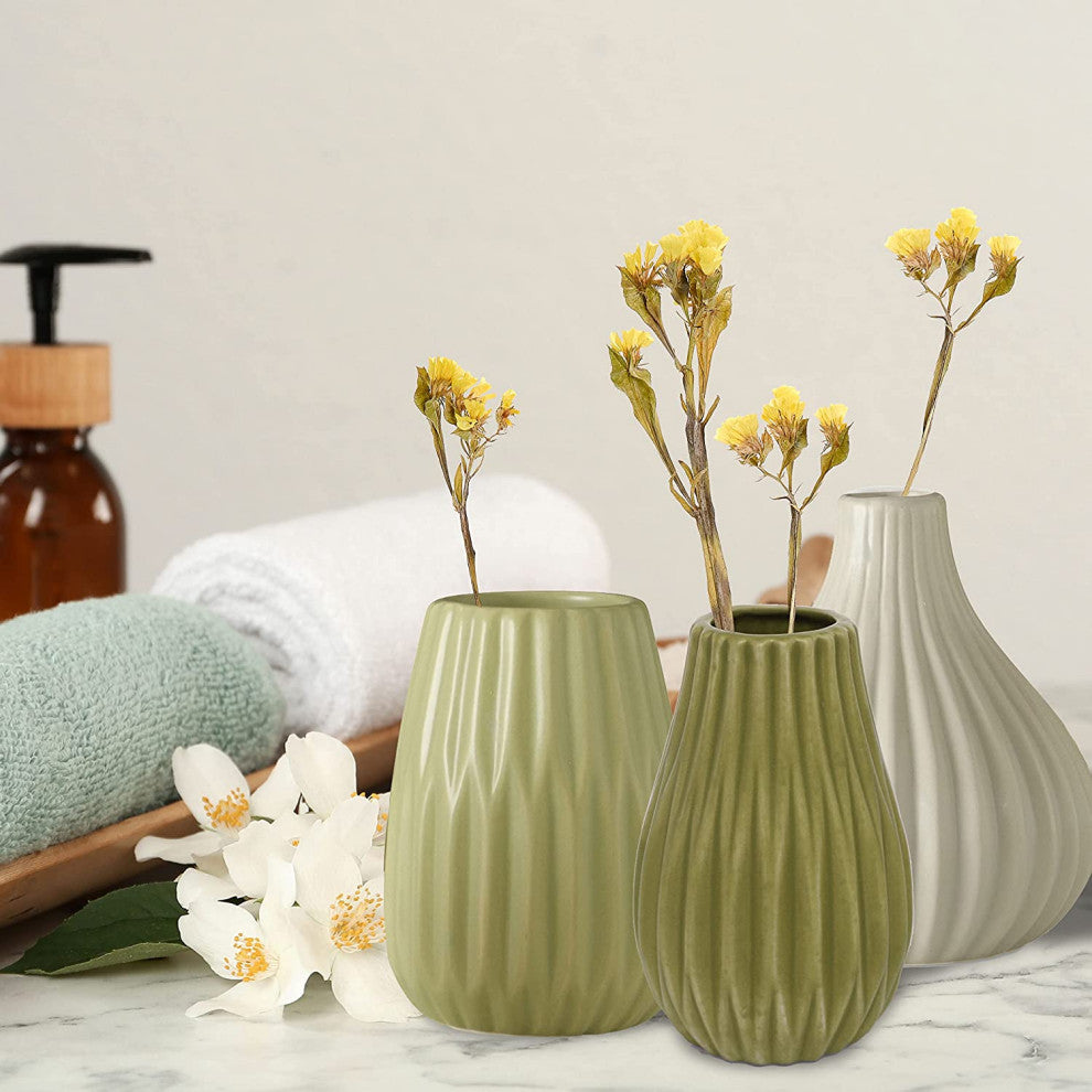 Pale Green Vase Set