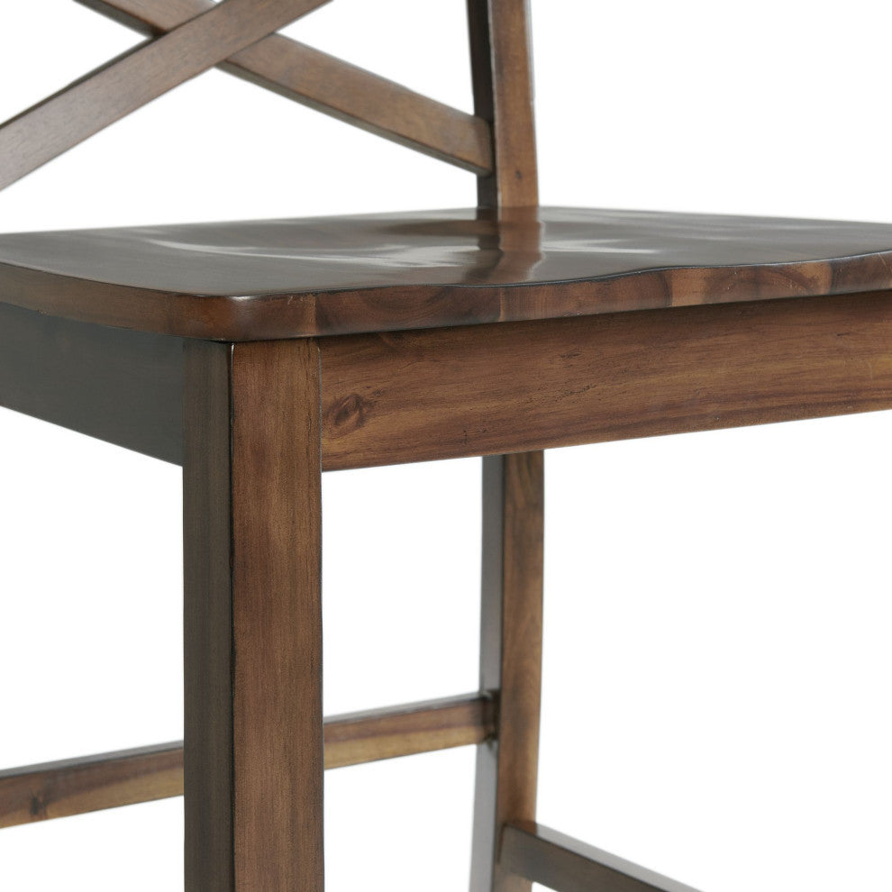 Picket House Furnishings Regan 6-Piece Counter Height Dining Set, Cherry