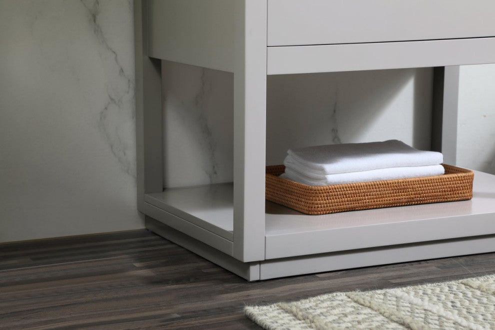Louie 30" Single Bathroom Vanity, Gray
