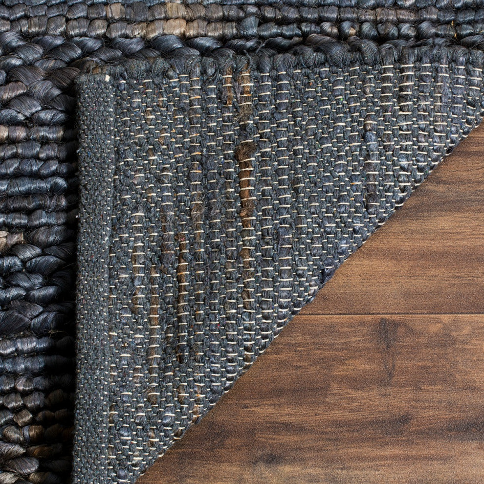 Safavieh Natural Fiber Nf212G Striped Rug, Grey, 2'3"x8'0" Runner