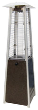 Tabletop Patio Heater With Decorative Variable Flame-Golden Hammered