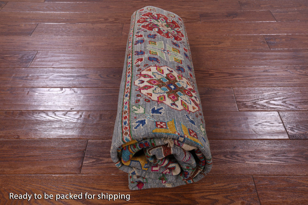 5' 0" X 7' 0" Persian Gabbeh Tribal Handmade Rug - Q12312