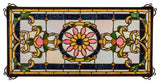 25" Wide X 12" High Emma Stained Glass Window