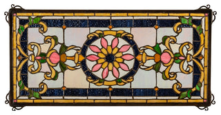 25" Wide X 12" High Emma Stained Glass Window