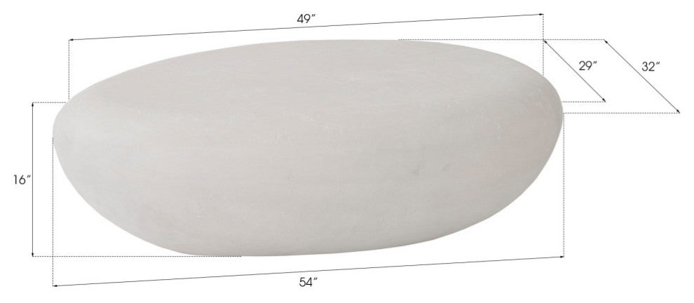 River Stone Cocktail Table Roman Stone, Large