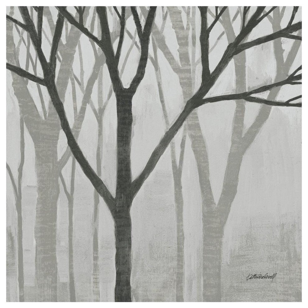 "Spring Trees Greystone II" Digital Paper Print by Kathrine Lovell, 26"x26"