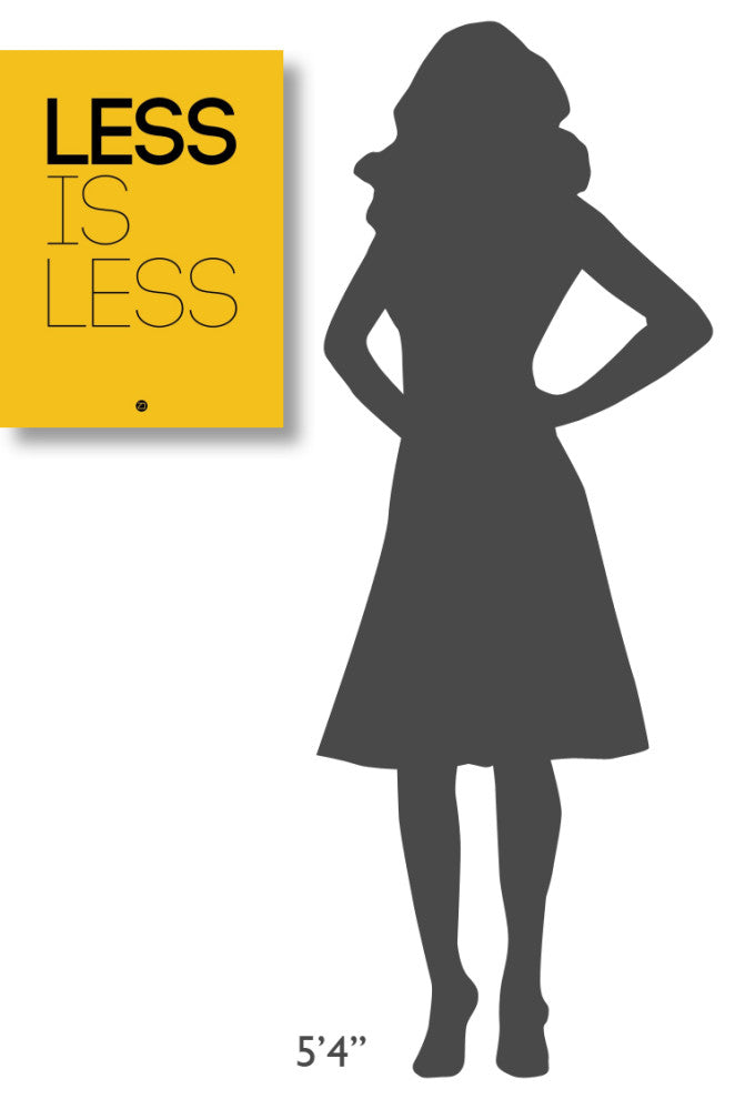 "Less Is Less Poster Yellow" Fine Art Print