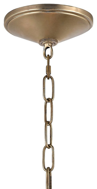 Glendale, 9-Light Pendant, Aged Brass, 12"