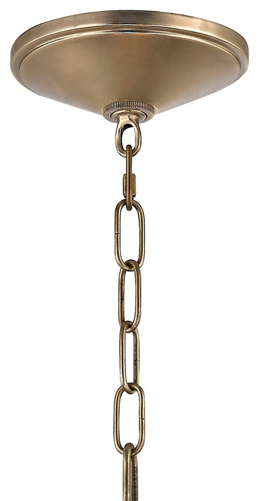 Glendale, 9-Light Pendant, Aged Brass, 12"