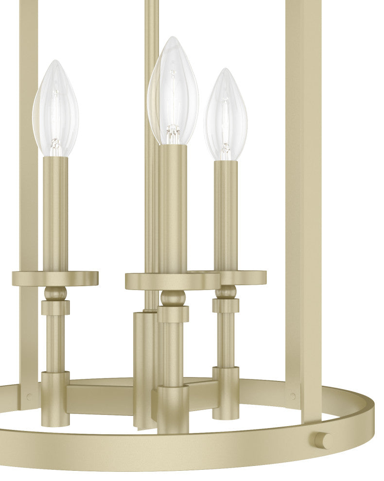 Briargrove Painted Modern Brass 3-Light Chandelier
