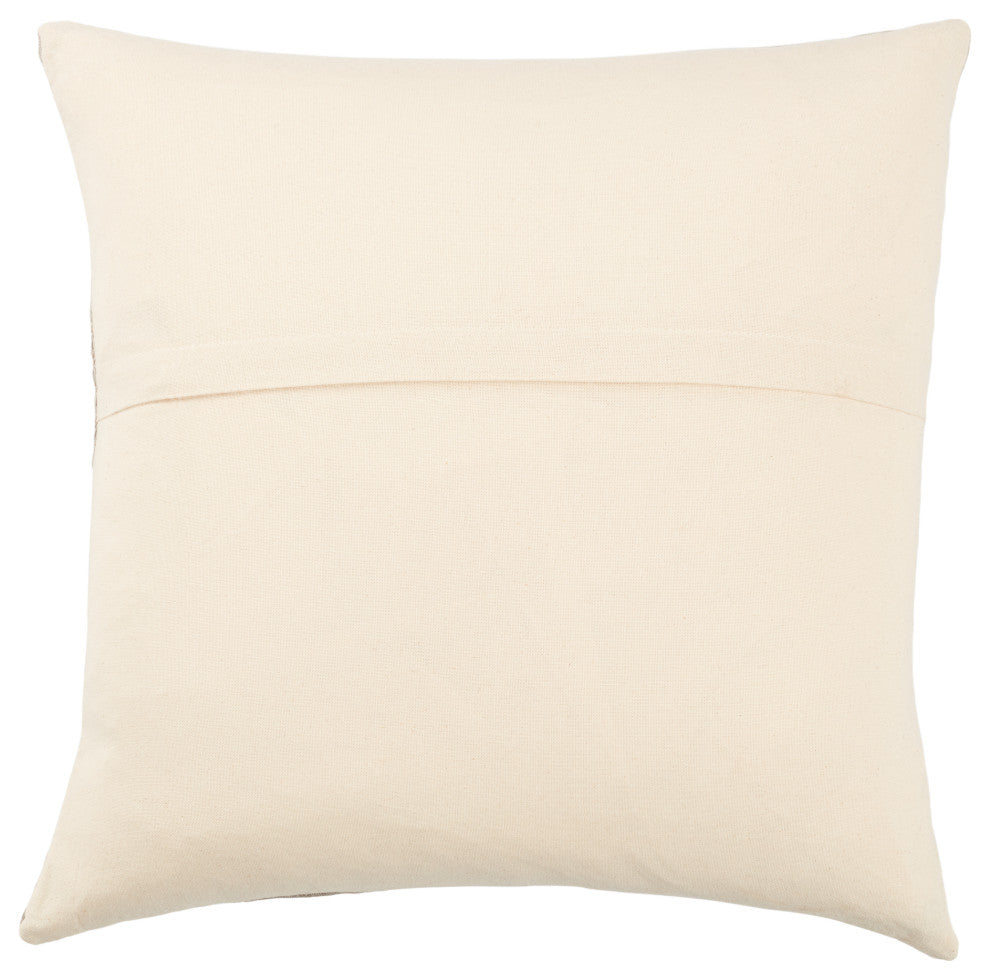 Jaipur Living Longkhum Tribal Black/Tan Poly Fill Pillow 18" Square