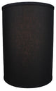 Fenchel Shades 10"x10"x14" Drum Shade, Linen Black