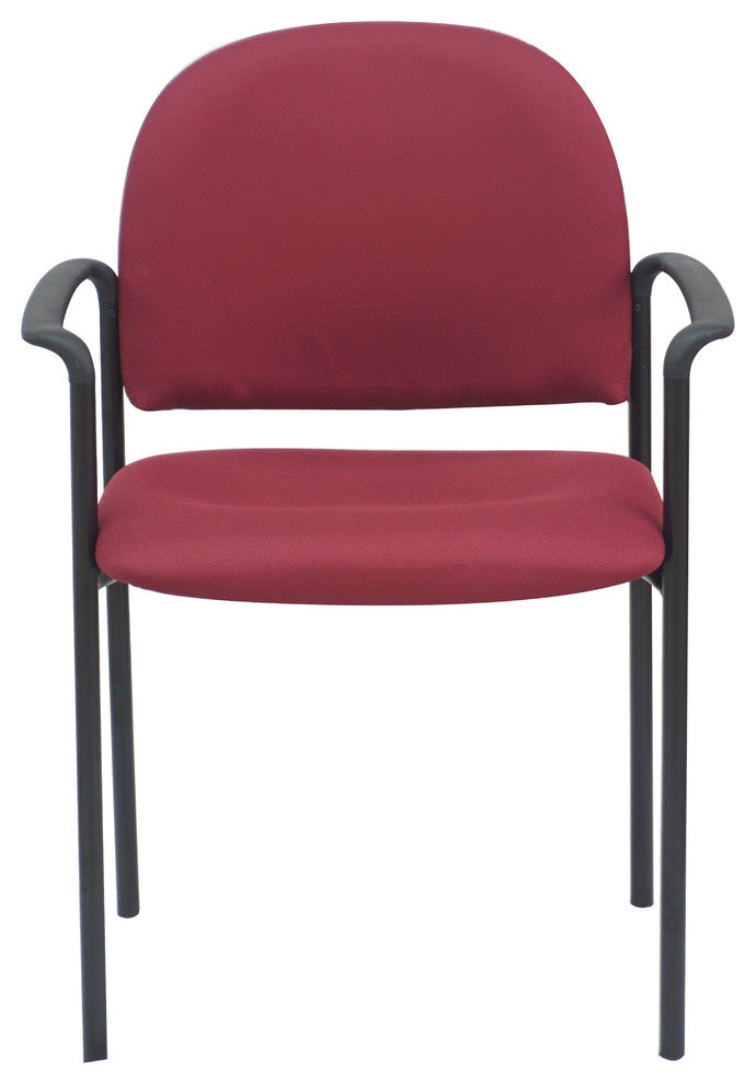 Office Factor Side Waiting Room Guest Chair Stackable With Arms