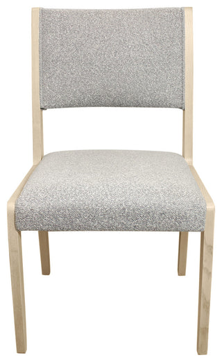 Logan 7-Piece Dining Table Set With Ash Boucle Gray Side Chairs