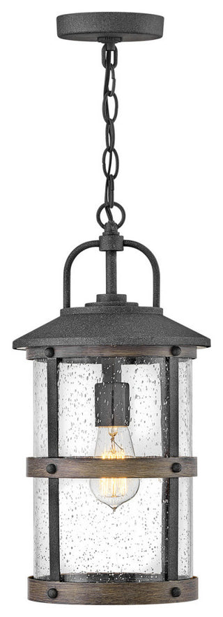 Hinkley Lakehouse Medium Hanging Lantern, Aged Zinc
