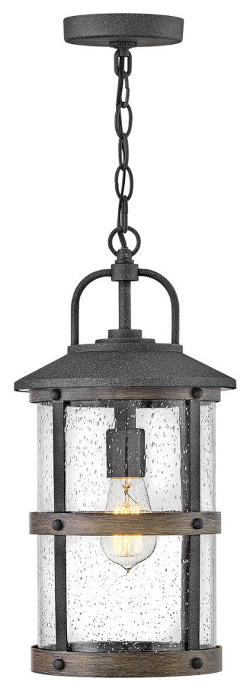 Hinkley Lakehouse Medium Hanging Lantern, Aged Zinc