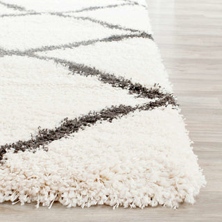 Safavieh Belize Shag Sgb489B Shag Rug, Ivory/Charcoal, 2'3"x5'0"