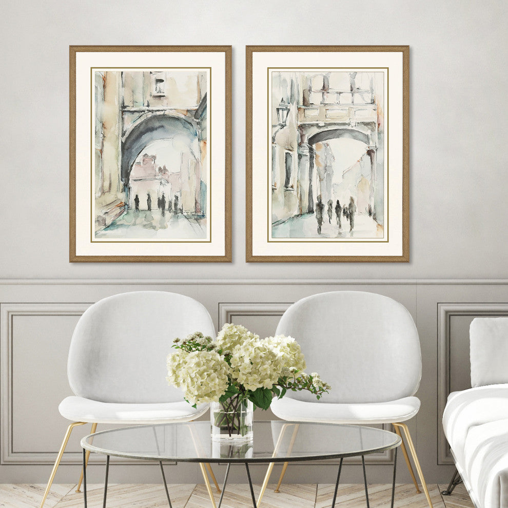 Watercolor Arches I, Set of 2, Neutral