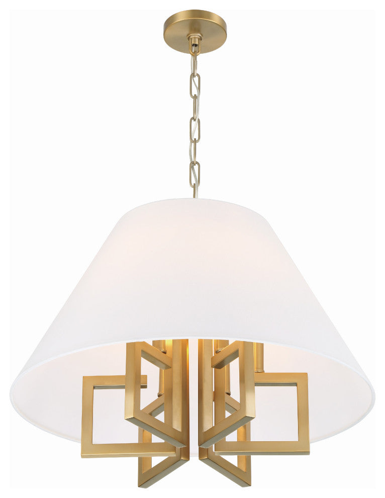 Libby Langdon for Crystorama Westwood 6-Light Vibrant Gold Chandelier