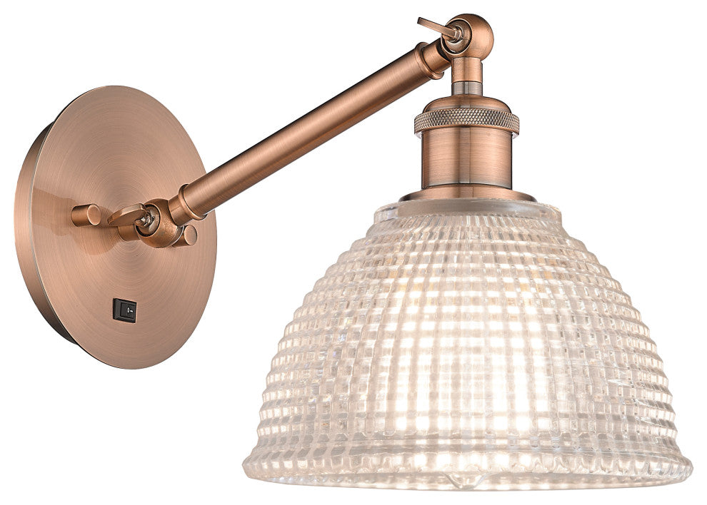 Innovations 317-1W-AC-G422 1-Light Sconce, Antique Copper