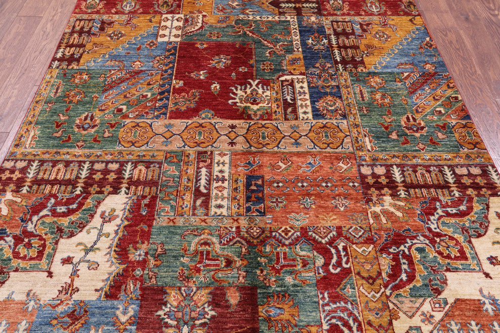Hand Knotted Super Kazak Rug 5' 9" X 7' 9" Q10952