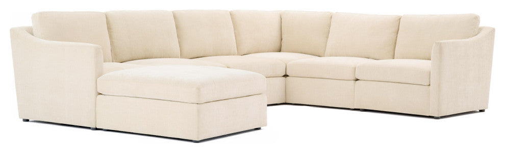 Aiden Beige Modular Large Chaise Sectional - Beige
