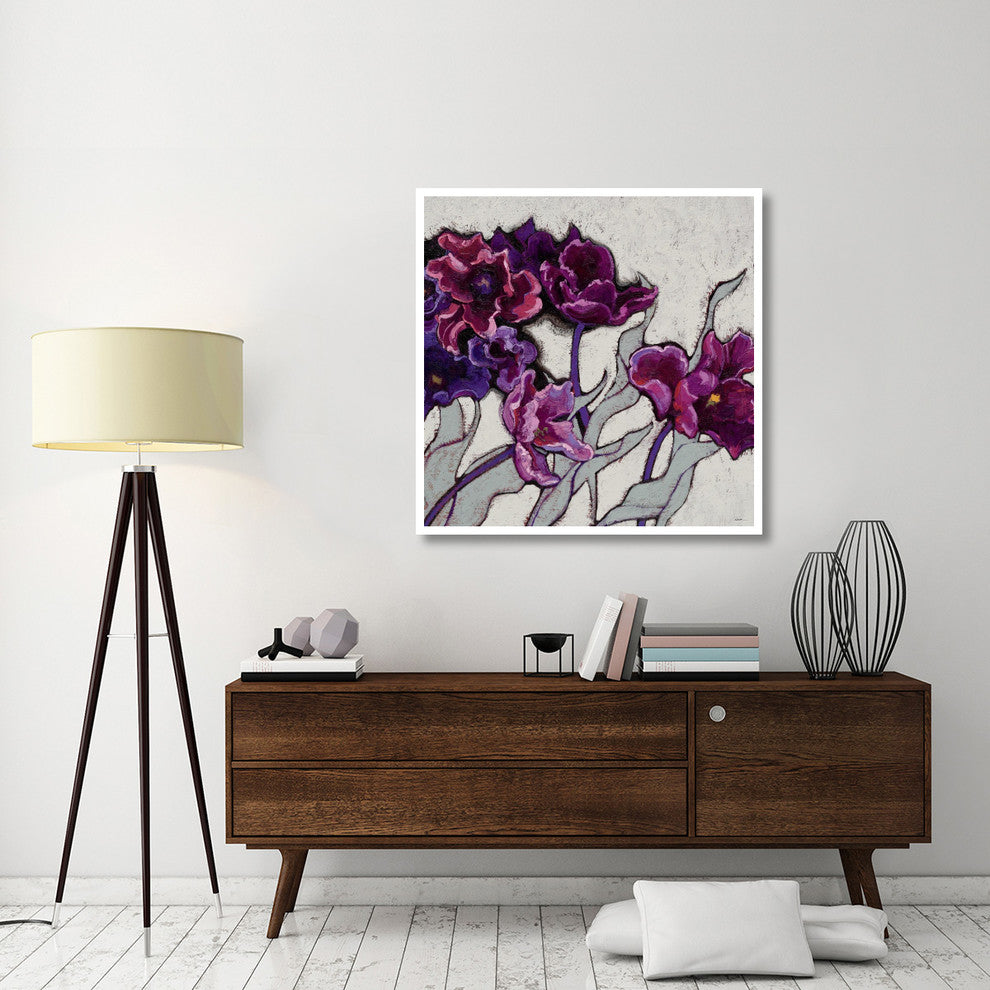 "Ruffled Tulips" Digital Paper Print by Shirley Novak, 42"x42"