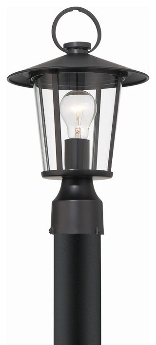 Andover 1-Light Matte Black Outdoor Lantern Post