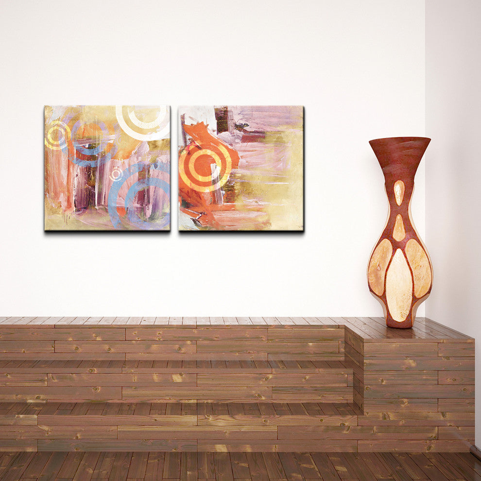 Abstract 2-Piece Canvas Wall Art Set