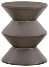 Lizzie Concrete Indoor Outdoor Accent Stool End Table