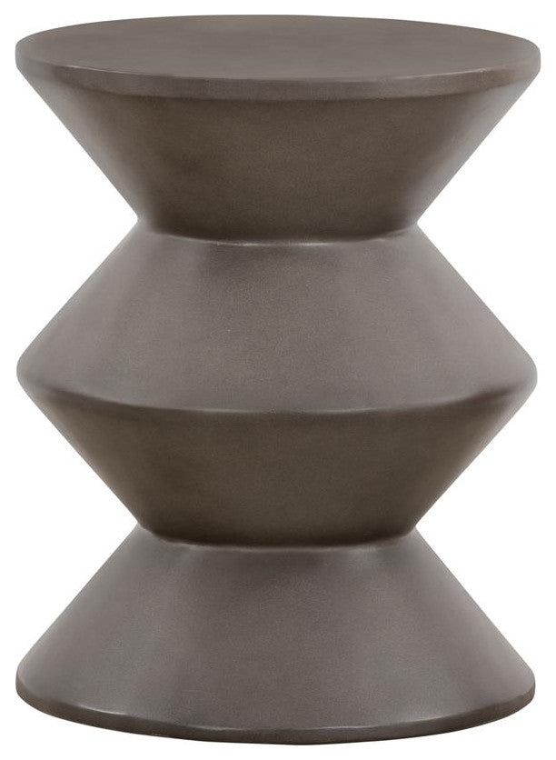 Lizzie Concrete Indoor Outdoor Accent Stool End Table
