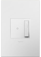 Adorne sofTapTM Dimmer Switch, Tru-Universal and Gloss White Wall Plate