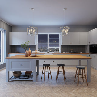 Hunter Astwood Brushed Nickel 4-Light Chandelier Light Fixture