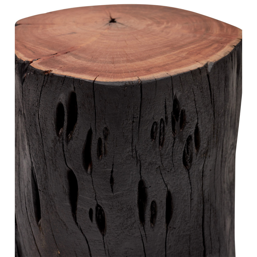 Brooks Solid Wood Stump, Ebonized