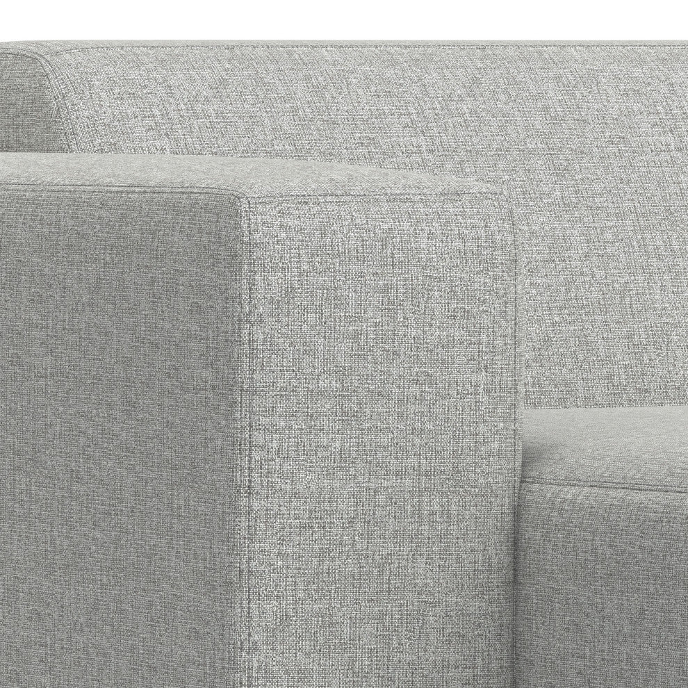Rex Left Chaise Sofa Module in Tightly Woven Performance Fabric