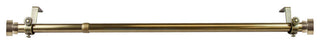 Cap Multi Angle Ceiling Rod 48-84", Antique Brass, One Sided
