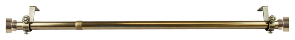 Cap Multi Angle Ceiling Rod 48-84", Antique Brass, One Sided