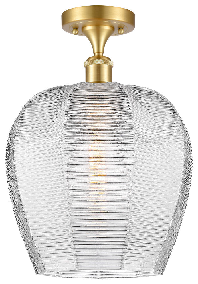 Innovations 516-1C-SG-G462-12-LED 1-Light Semi-Flush Mount, Satin Gold