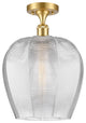 Innovations 516-1C-SG-G462-12-LED 1-Light Semi-Flush Mount, Satin Gold