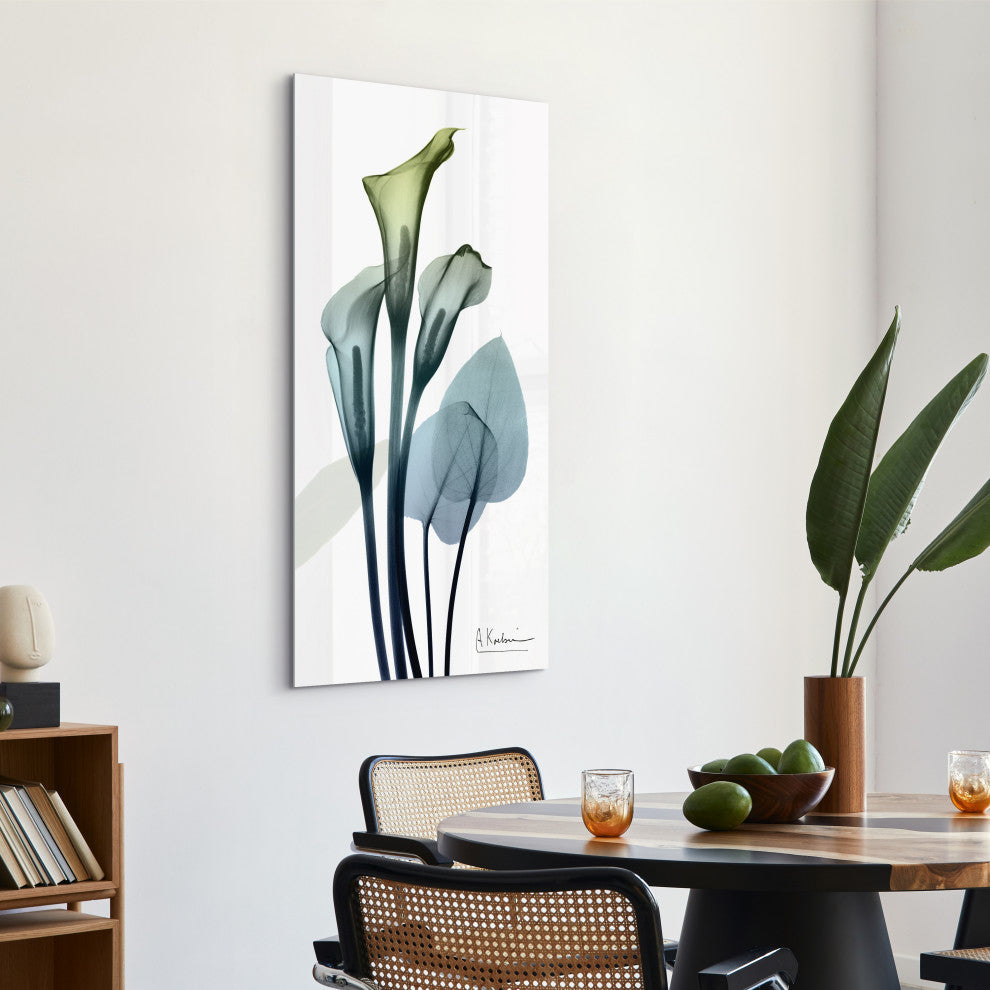 "Calia Lily" Frameless Free Floating Panel Graphic Wall Art, 24"x48"