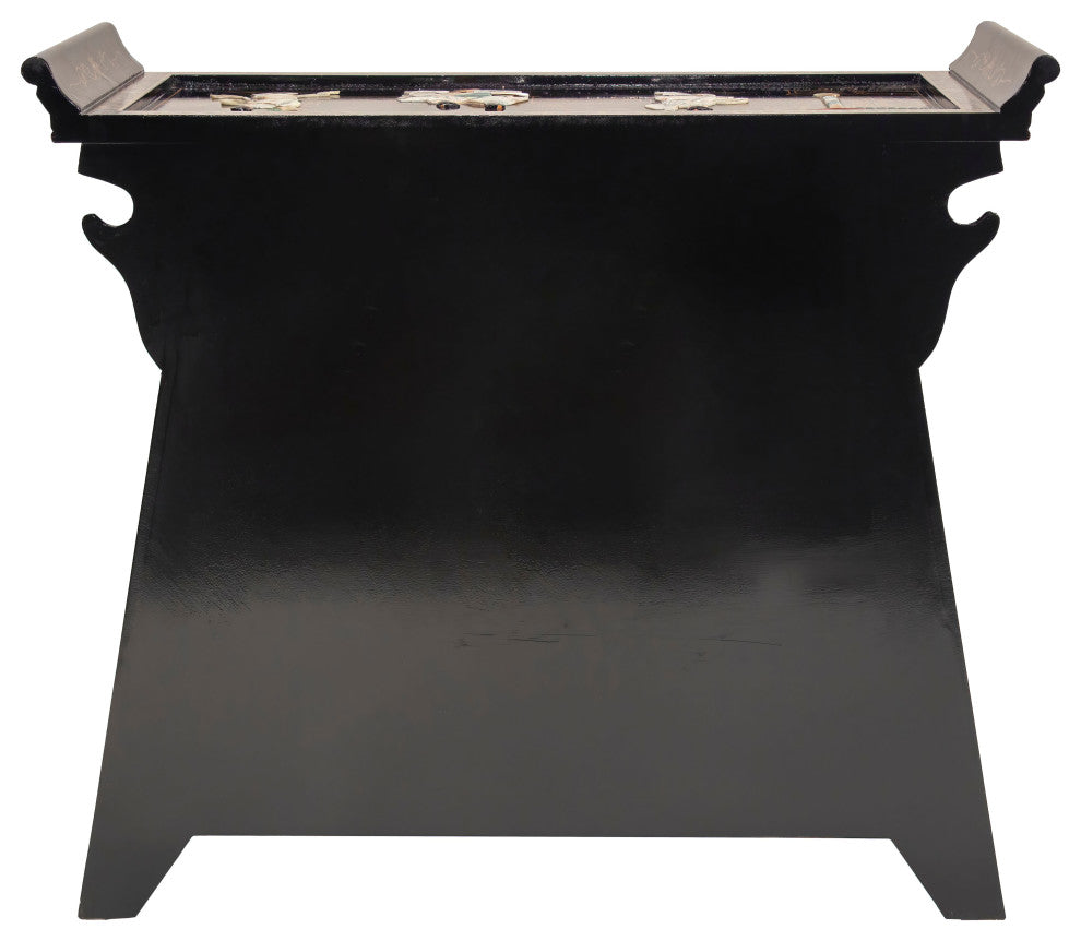 Black Lacquer Altar Cabinet Royal Ladies