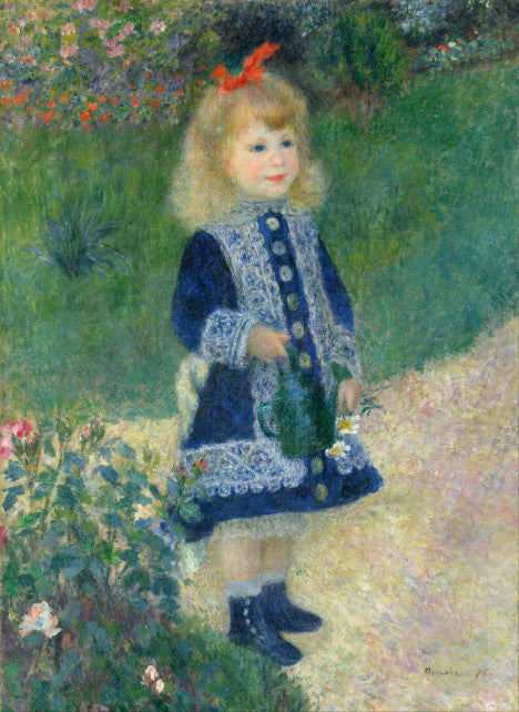 A Girl with a Watering Can by Pierre Auguste Renoir, Print on Canvas, 21'' x 27"