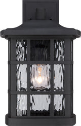 Quoizel SNN8409K One Light Outdoor Wall Lantern Stonington Mystic Black