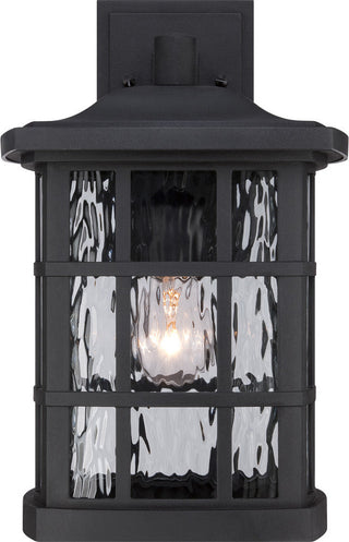 Quoizel SNN8409K One Light Outdoor Wall Lantern Stonington Mystic Black