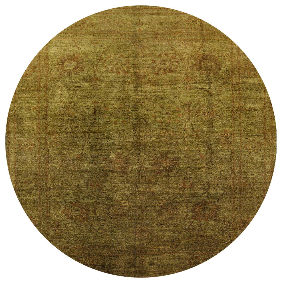 Ahgly Company Indoor Round Mid-Century Modern Area Rugs, 6' Round