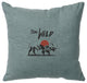 Image Pillow 16x16 Stay Wild Linen Ocean