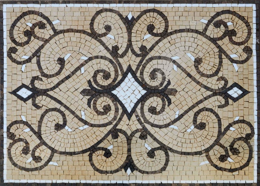 Mosaic Rug Tile, Verra, 24"x18"