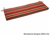 60"x19" Bench Cushion, Montserrat Sangria