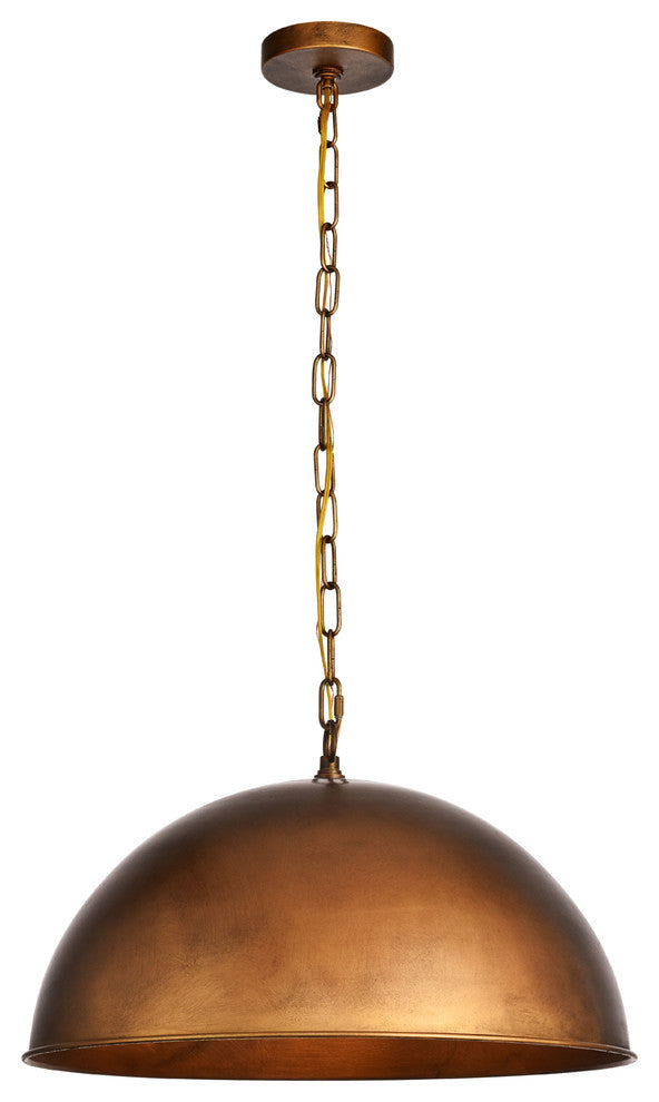 Merce Collection Pendant 20"x12.75" 1-Light, Manual Brass