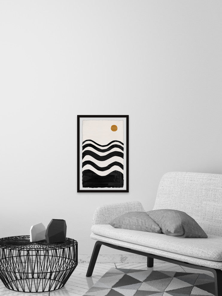"Conflicted Landscape" Framed Painting Print, 12x18